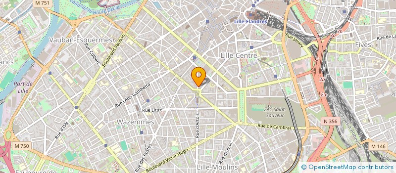 localisation de l'entreprise ASSOCIATION ATEMPO à LILLE