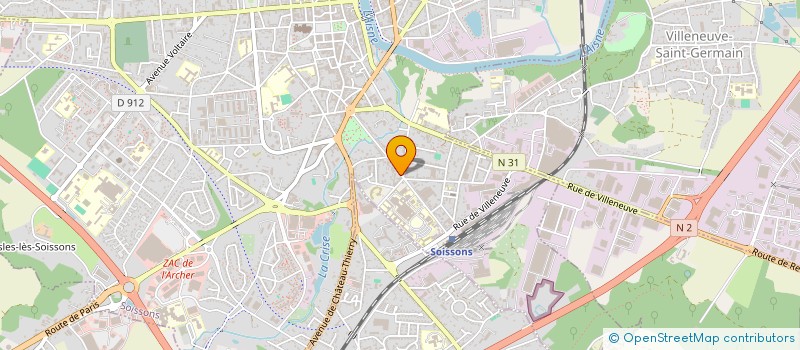 localisation de l'entreprise ASSOCIATION ATHENA à SOISSONS