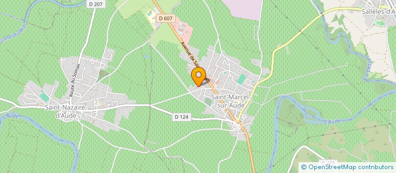 localisation de l'entreprise ASSOCIATION ATHLETIC CLUB SAINT MARCELLOIS  SAINT-MARCEL-SUR-AUDE