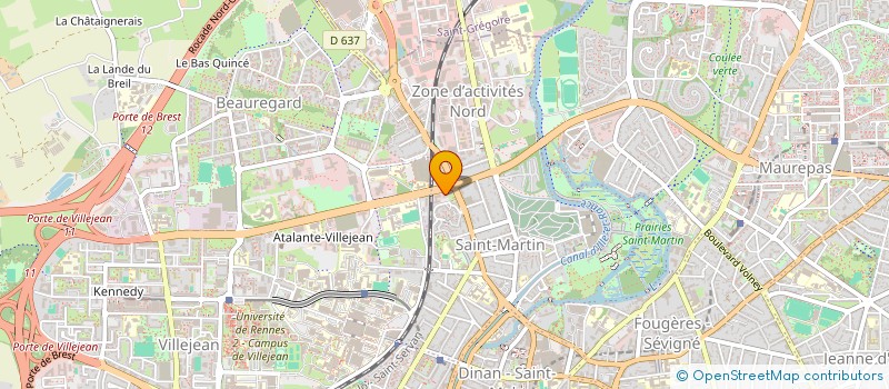 localisation de l'entreprise ASSOCIATION ATIG à RENNES