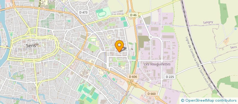 localisation de l'entreprise ASSOCIATION ATLAS à SENS