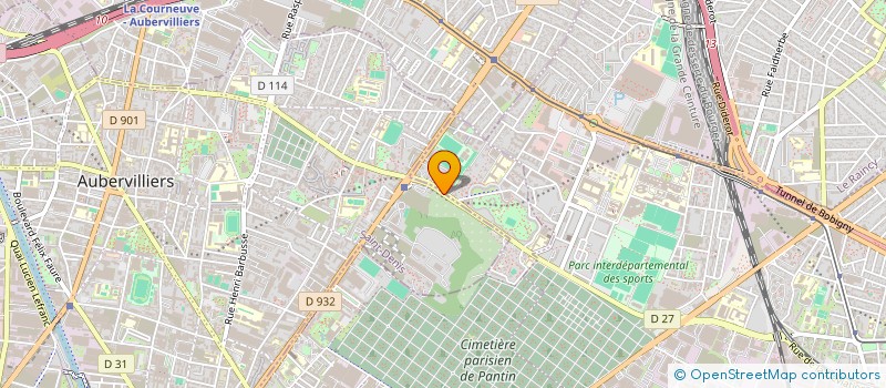 localisation de l'entreprise ASSOCIATION ATLAS COURTILLIERES à AUBERVILLIERS