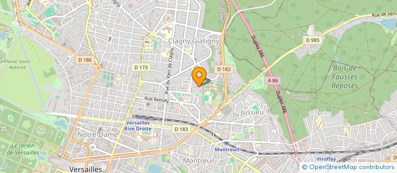 localisation de l'entreprise ASSOCIATION ATMOSPHERE à VERSAILLES