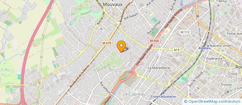 localisation de l'entreprise ASSOCIATION ATOM MUSIC  MOUVAUX