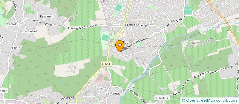 localisation de l'entreprise ASSOCIATION ATOUT AGE FORMATION  LEOGNAN