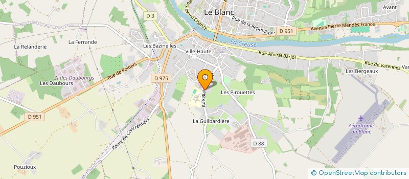 localisation de l'entreprise ASSOCIATION ATOUT BRENNE à LE BLANC