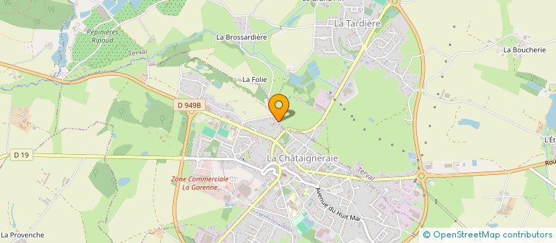 localisation de l'entreprise ASSOCIATION ATOUT-LINGE à LA CHATAIGNERAIE