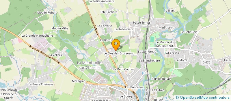 localisation de l'entreprise ASSOCIATION ATOUTS & PERSPECTIVES - A TOUT AGE à METTRAY