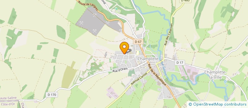 localisation de l'entreprise ASSOCIATION ATTELAGES ET CLOS DES LAVIERES  CHAMPLITTE