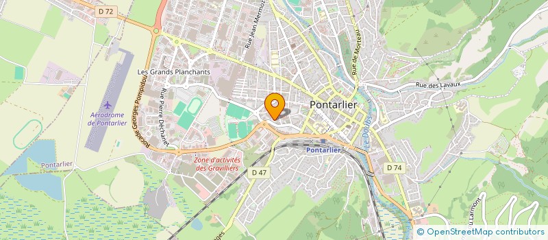 localisation de l'entreprise ASSOCIATION ATTIN  PONTARLIER