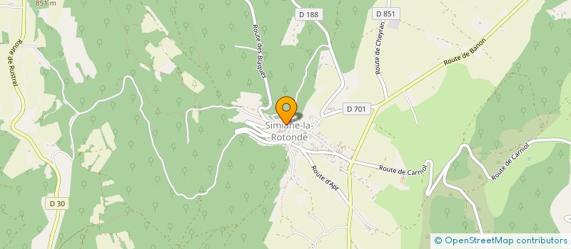 localisation de l'entreprise ASSOCIATION ATTITUDES  SIMIANE-LA-ROTONDE