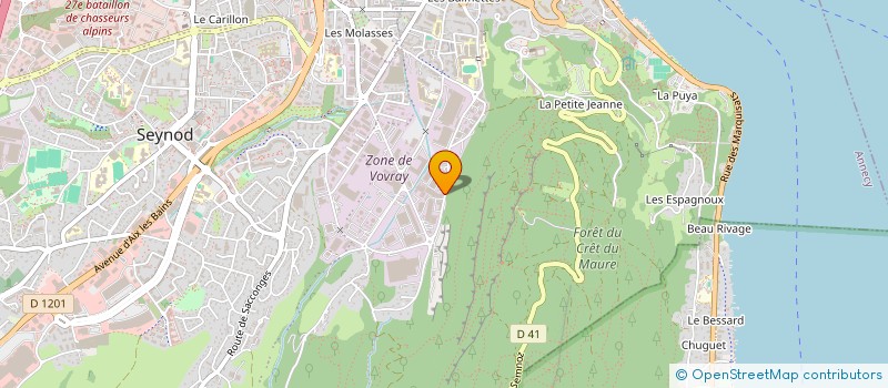 localisation de l'entreprise ASSOCIATION ATYPIK  ANNECY