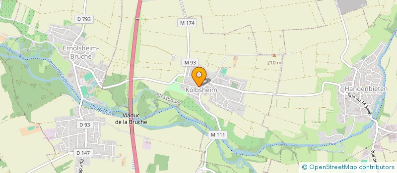 localisation de l'entreprise ASSOCIATION AU BOUM COEUR  KOLBSHEIM