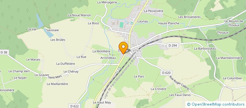 localisation de l'entreprise ASSOCIATION AU CLAIR DE LUNE à BRETONCELLES
