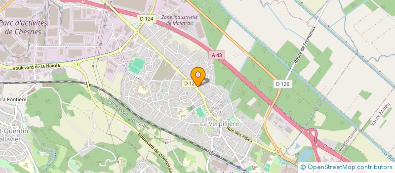 localisation de l'entreprise ASSOCIATION AU COEUR DE SOI  LA VERPILLIERE