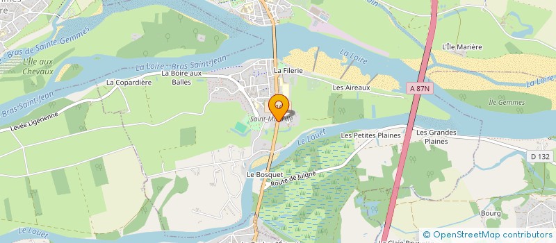 localisation de l'entreprise ASSOCIATION AU COEUR DES AUTRES à LES PONTS-DE-CE