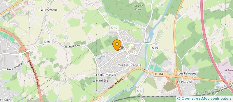 localisation de l'entreprise ASSOCIATION AU COEUR DES ECOLES à YVRE-L'EVEQUE