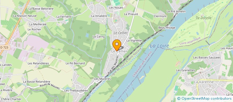 localisation de l'entreprise ASSOCIATION AU-DELA DU REGARD à LE CELLIER