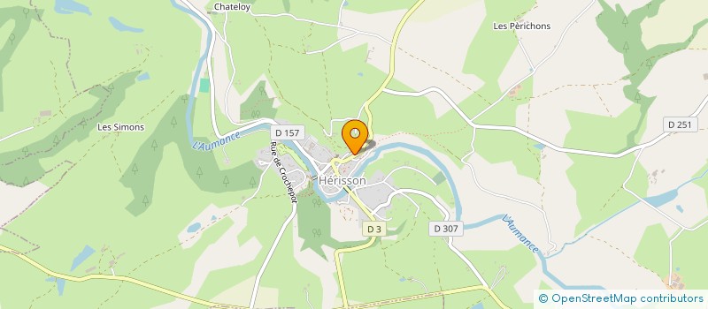 localisation de l'entreprise ASSOCIATION AU FIL DE L'AUMANCE  HERISSON