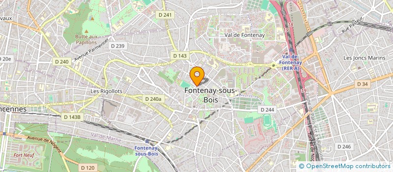 localisation de l'entreprise ASSOCIATION AU FIL DE SOI à FONTENAY-SOUS-BOIS