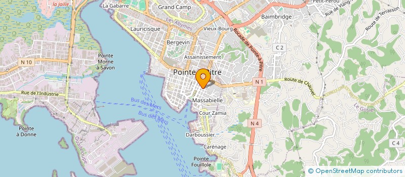 localisation de l'entreprise ASSOCIATION AU LONG METRAGE ANTILLAIS à POINTE-A-PITRE