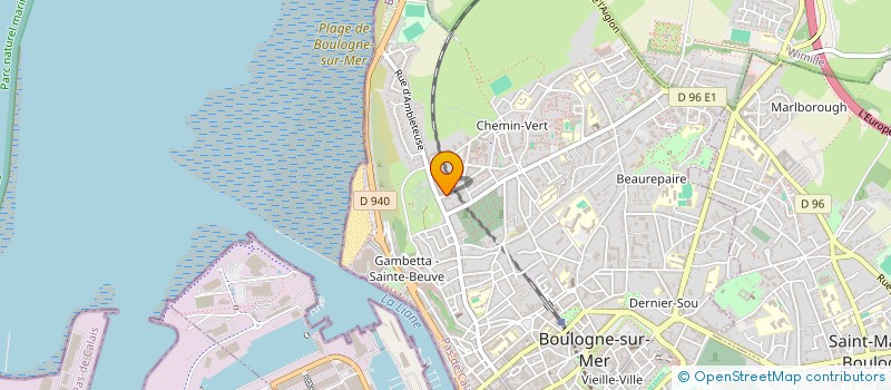 localisation de l'entreprise ASSOCIATION AU P'TIT CHEMIN VERT à BOULOGNE-SUR-MER