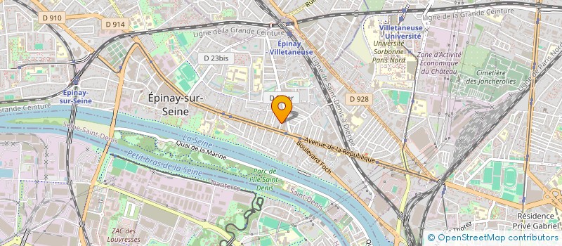 localisation de l'entreprise ASSOCIATION AU PARADIS INDIEN à EPINAY-SUR-SEINE