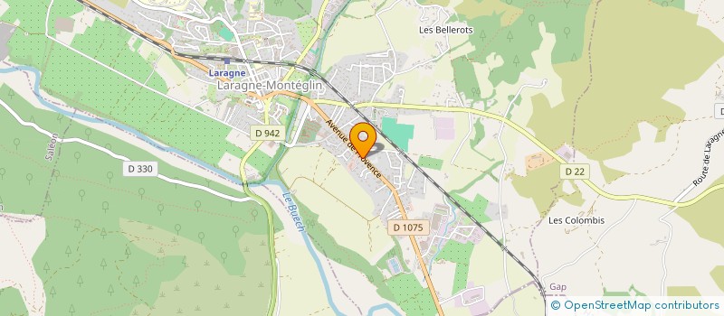 localisation de l'entreprise ASSOCIATION AU SECOURS DES ANIMAUX  LARAGNE-MONTEGLIN