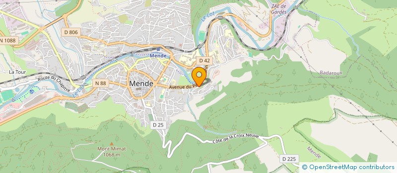 localisation de l'entreprise ASSOCIATION AU SERVICE DE L'ENFANCE  MENDE