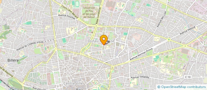 localisation de l'entreprise ASSOCIATION AU SERVICE DE L'ENFANCE à PAU