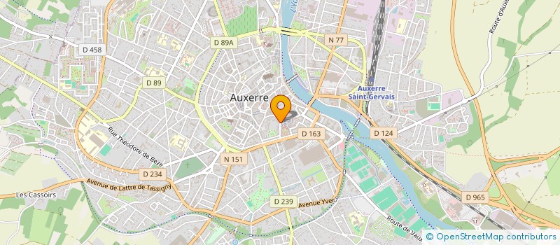localisation de l'entreprise ASSOCIATION AU SERVICE DE L'ENFANCE EN DIFFICULTE à AUXERRE