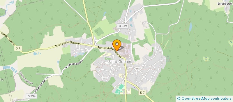 localisation de l'entreprise ASSOCIATION AU SERVICE DE L HOMME ET DE L ENVIRONNEMENT à SAINT-GOBAIN