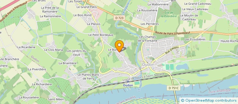 localisation de l'entreprise ASSOCIATION AU TOUR DES ARTISTES  OUDON