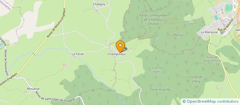 localisation de l'entreprise ASSOCIATION AU TROT... AU GALOP  CHATEAU-CHINON (VILLE)