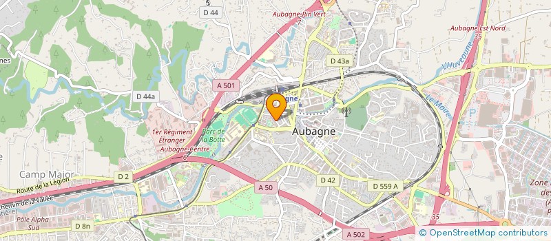 localisation de l'entreprise ASSOCIATION AUBAGNE TENNIS DE TABLE  AUBAGNE