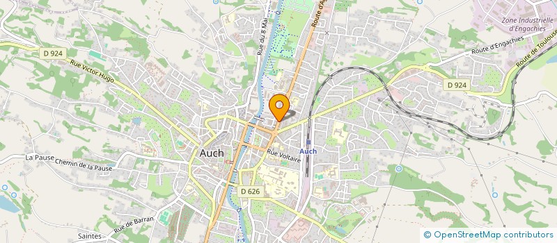 localisation de l'entreprise ASSOCIATION AUCH EVIDEMMENT  AUCH