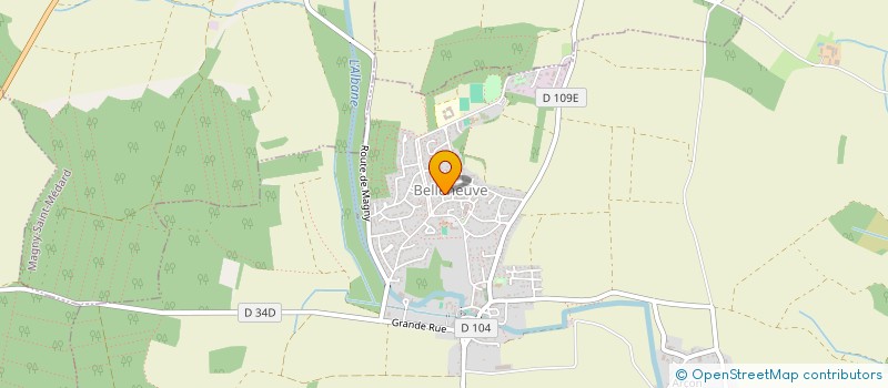 localisation de l'entreprise ASSOCIATION AUDIO DU MIREBELLOIS  BELLENEUVE