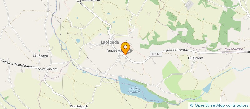 localisation de l'entreprise ASSOCIATION AUDIOVISUELLE LOT ET GARONNE à LACEPEDE