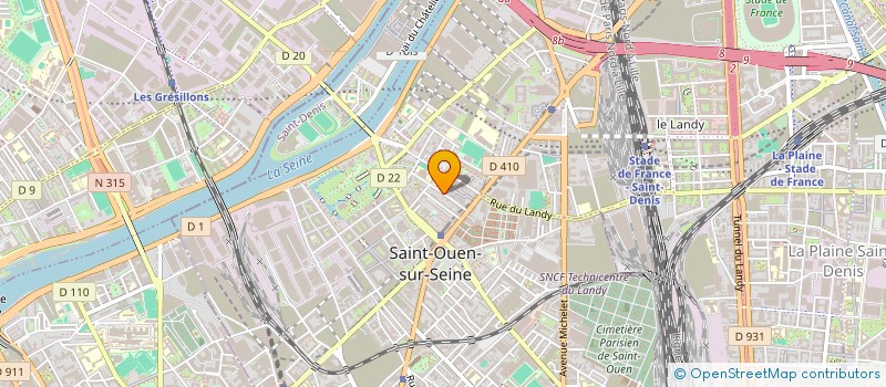 localisation de l'entreprise ASSOCIATION AUDONIENNE D AIKIDO à SAINT-OUEN-SUR-SEINE