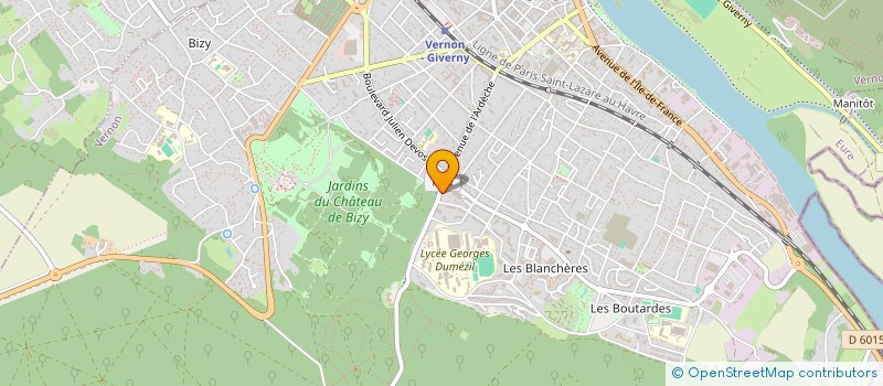 localisation de l'entreprise ASSOCIATION AUGUSTE RIDOU  VERNON