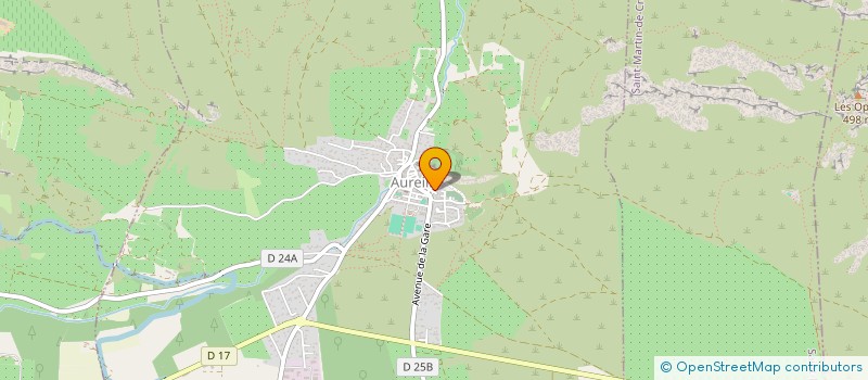 localisation de l'entreprise ASSOCIATION AUREILLOISE DANSES ET YOGA  AUREILLE