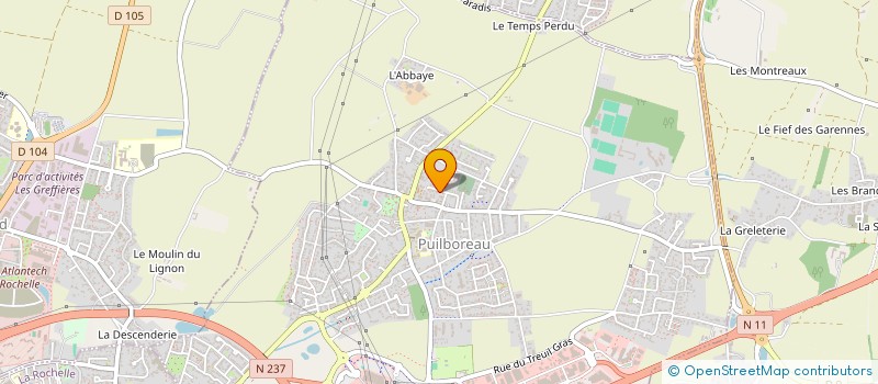 localisation de l'entreprise ASSOCIATION AUREOLINE à PUILBOREAU