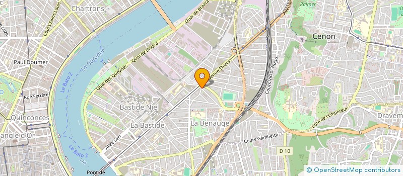 localisation de l'entreprise ASSOCIATION AUSONE  BORDEAUX