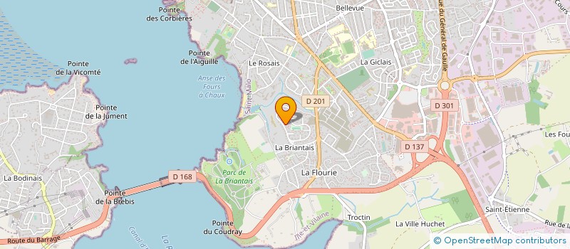 localisation de l'entreprise ASSOCIATION AUTISME COTE D'EMERAUDE à SAINT-MALO
