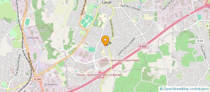 localisation de l'entreprise ASSOCIATION AUTONOME DE PARENTS D'ELEVES DU COLLEGE PAUL D'AUBAREDE à SAINT-GENIS-LAVAL
