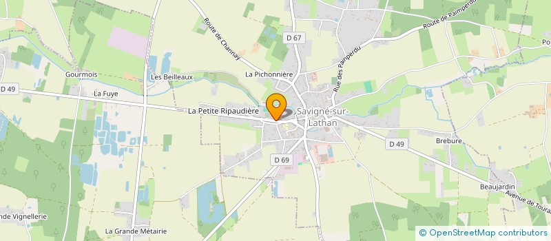 localisation de l'entreprise ASSOCIATION AUTONOME DE PARENTS DU COLLEGE DE SAVIGNE SUR LATHAN  SAVIGNE-SUR-LATHAN