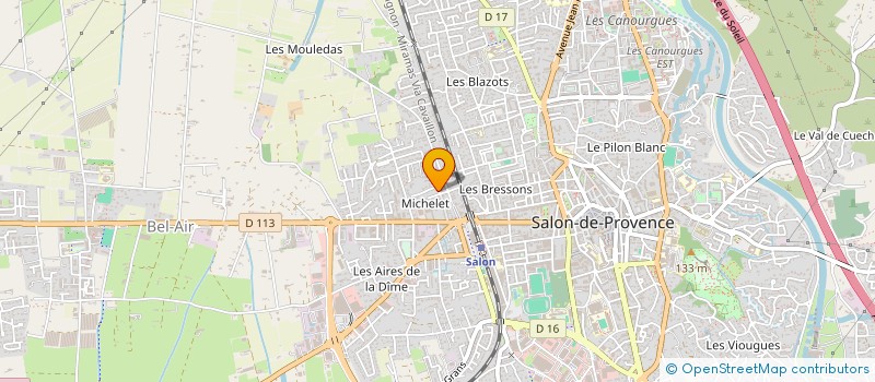 localisation de l'entreprise ASSOCIATION AUTONOME DES AMIS DU GROUPE SCOLAIRE MICHELET  SALON-DE-PROVENCE