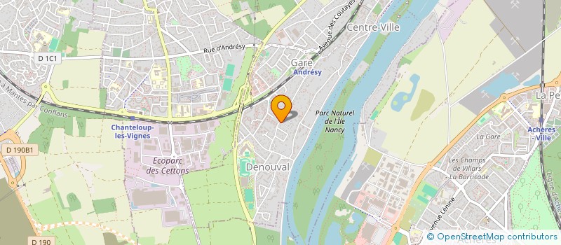 localisation de l'entreprise ASSOCIATION AUTONOME DES PARENTS D'ELEVES D'ANDRESY  ANDRESY