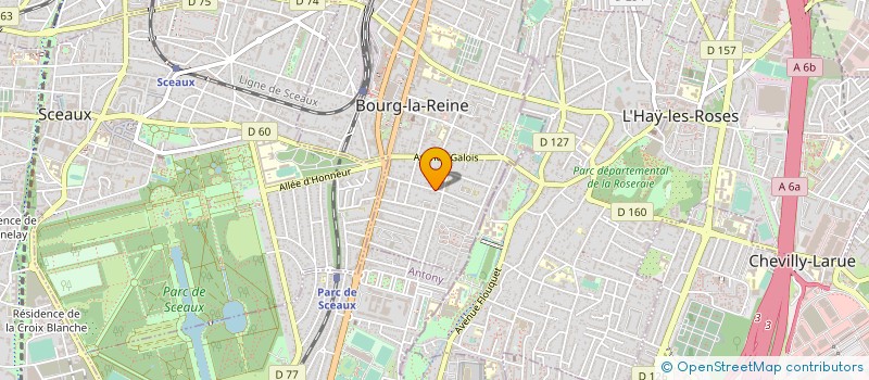 localisation de l'entreprise ASSOCIATION AUTONOME DES PARENTS D'ELEVES DE BOURG LA REINE à BOURG-LA-REINE