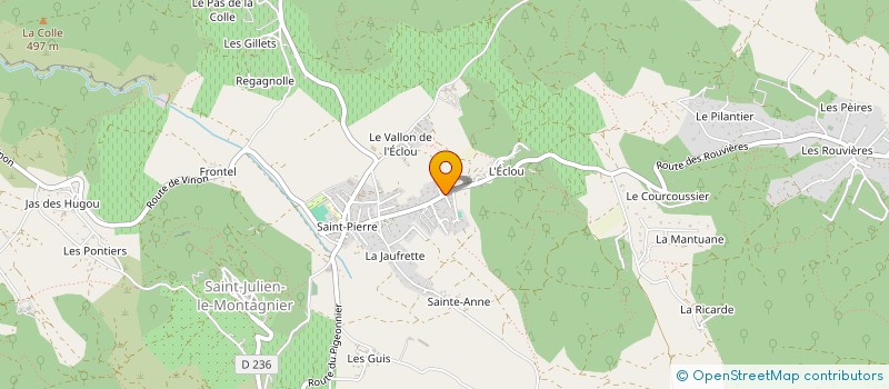 localisation de l'entreprise ASSOCIATION AUTONOME DES PARENTS D ELEVES DE SAINT JULIEN LE MONTAGNIER à SAINT-JULIEN